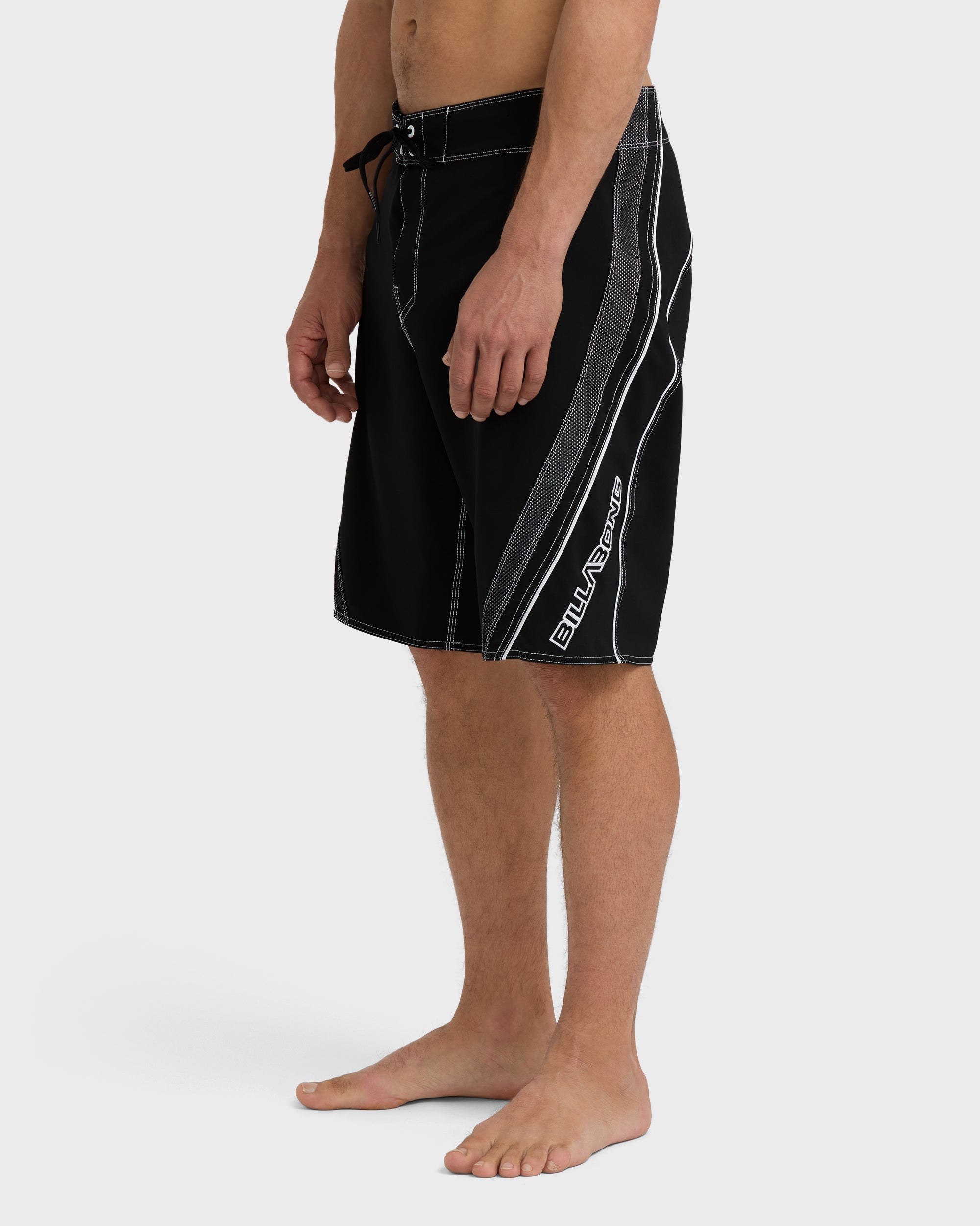 Fluid 2K Pro Performance 21 Boardshorts - Black White