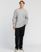 Austin Garage Crew Sweatshirt - Lt Grey Htr