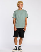 Essential Premium Wave Wash T-Shirt - Mineral Blue