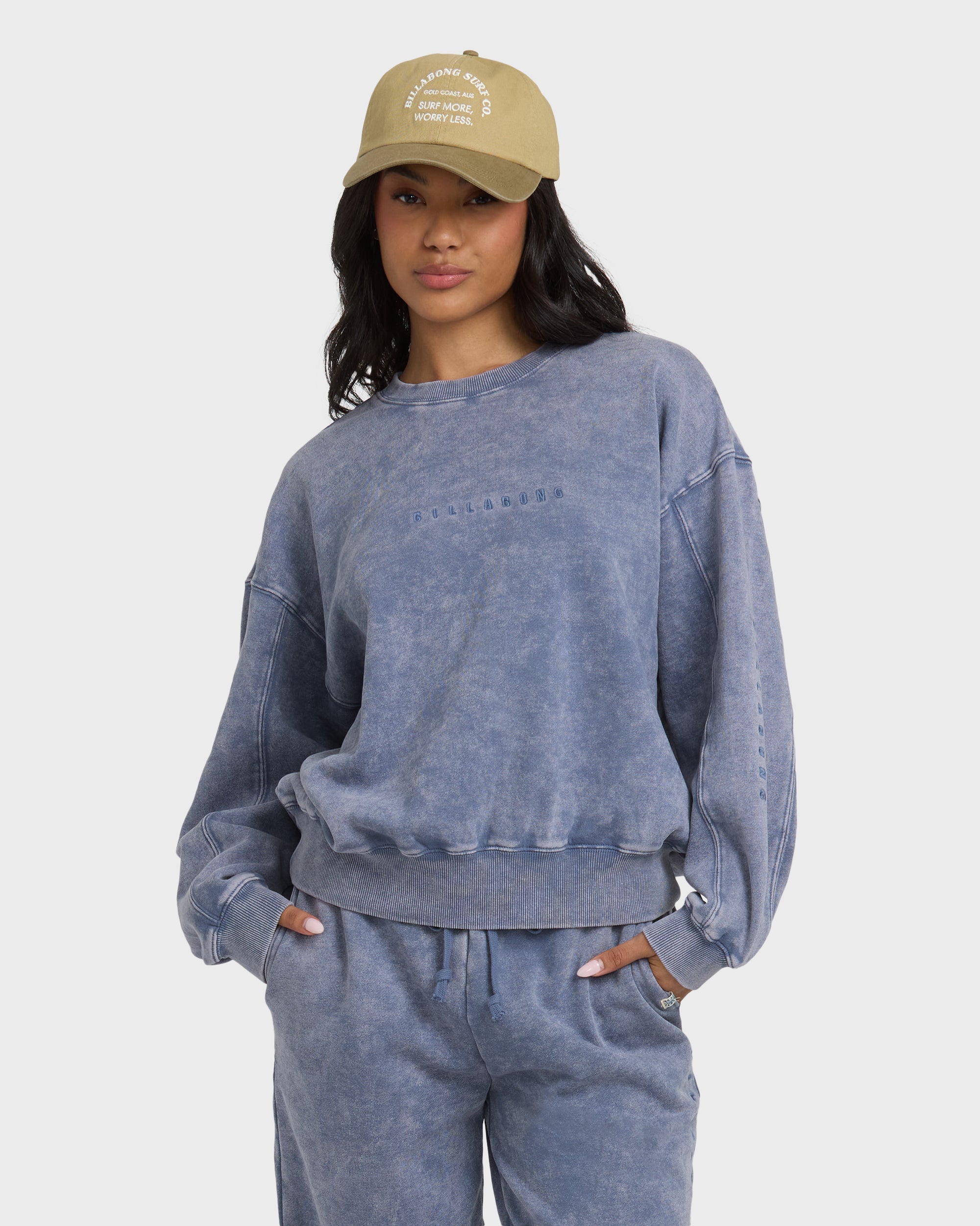 Saltwashed Kendal Crewneck Sweatshirt - Stone Blue
