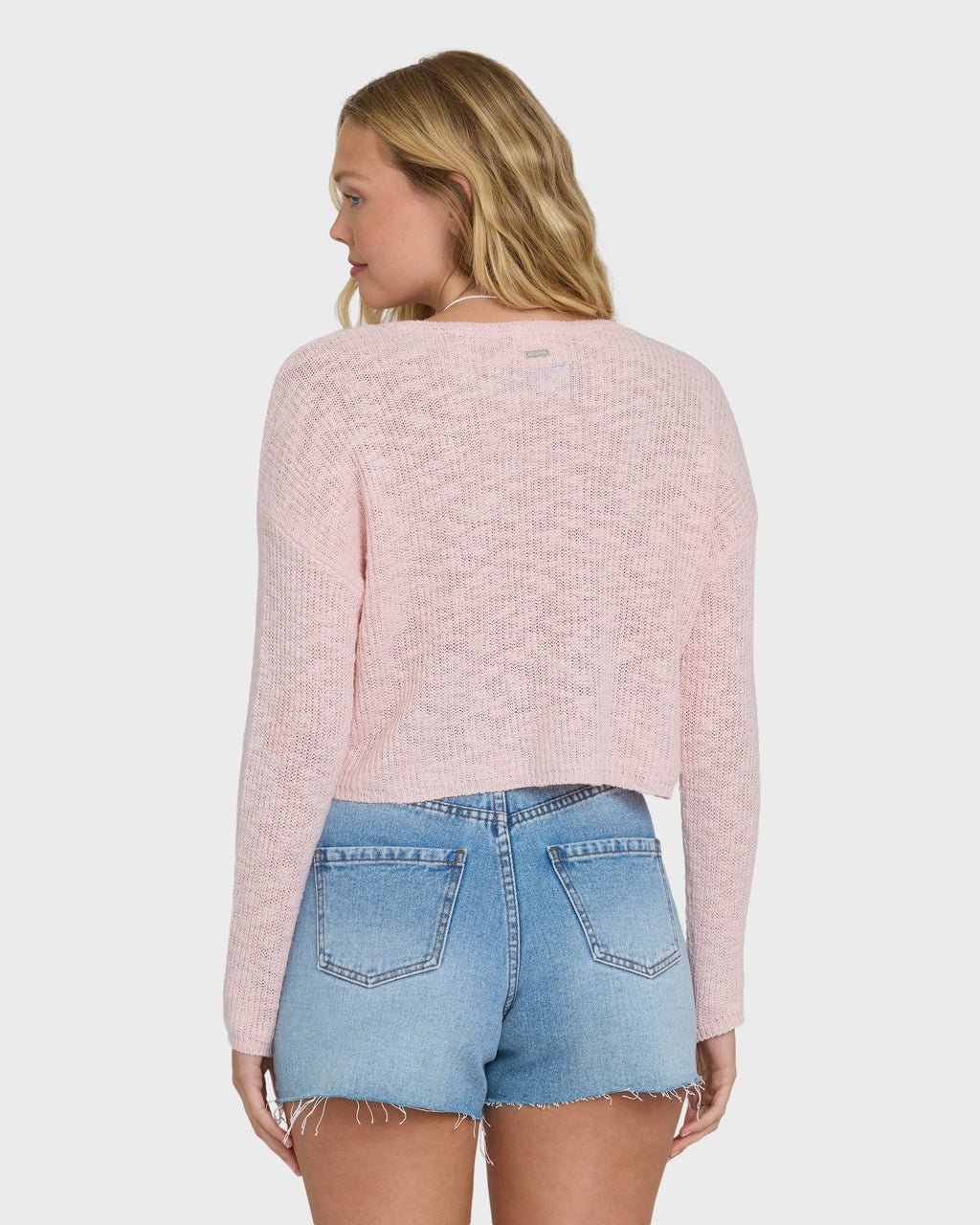 Daze Time Crewneck Sweater - Rosewater