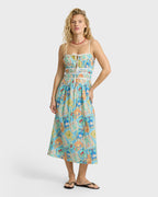 Palm Grove Midi Dress - Dream Blue