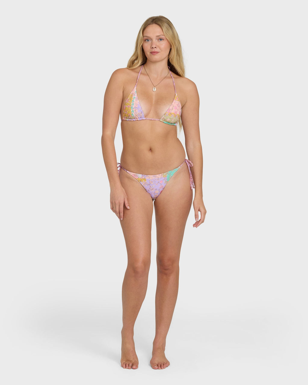 Dreamy Daze Reversible Triangle Bikini Top - Sweet Lilac