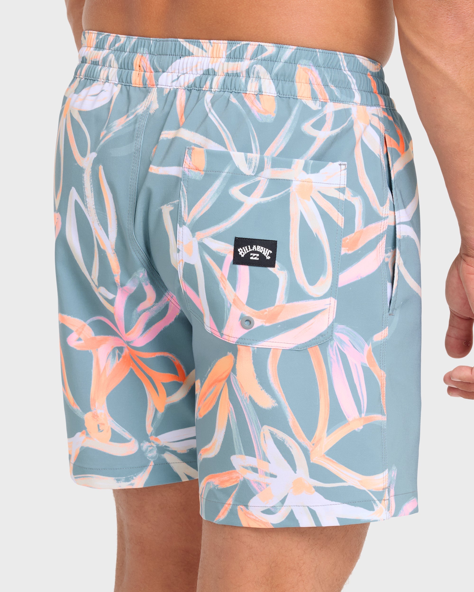 Good Times Layback 16 Swim Trunks - Pale Mauve