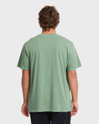 Essential Wave Washed Premium Short Sleeve Pocket Tee - Hedge Green