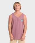 Crayon Wave Premium Tank Top - Red Dahlia