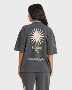 Paradise 73 Short Sleeve Cotton T-Shirt - Black Sands