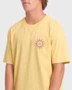 Rotation Premium Short Sleeve Knit Graphic T-Shirt - Raffia