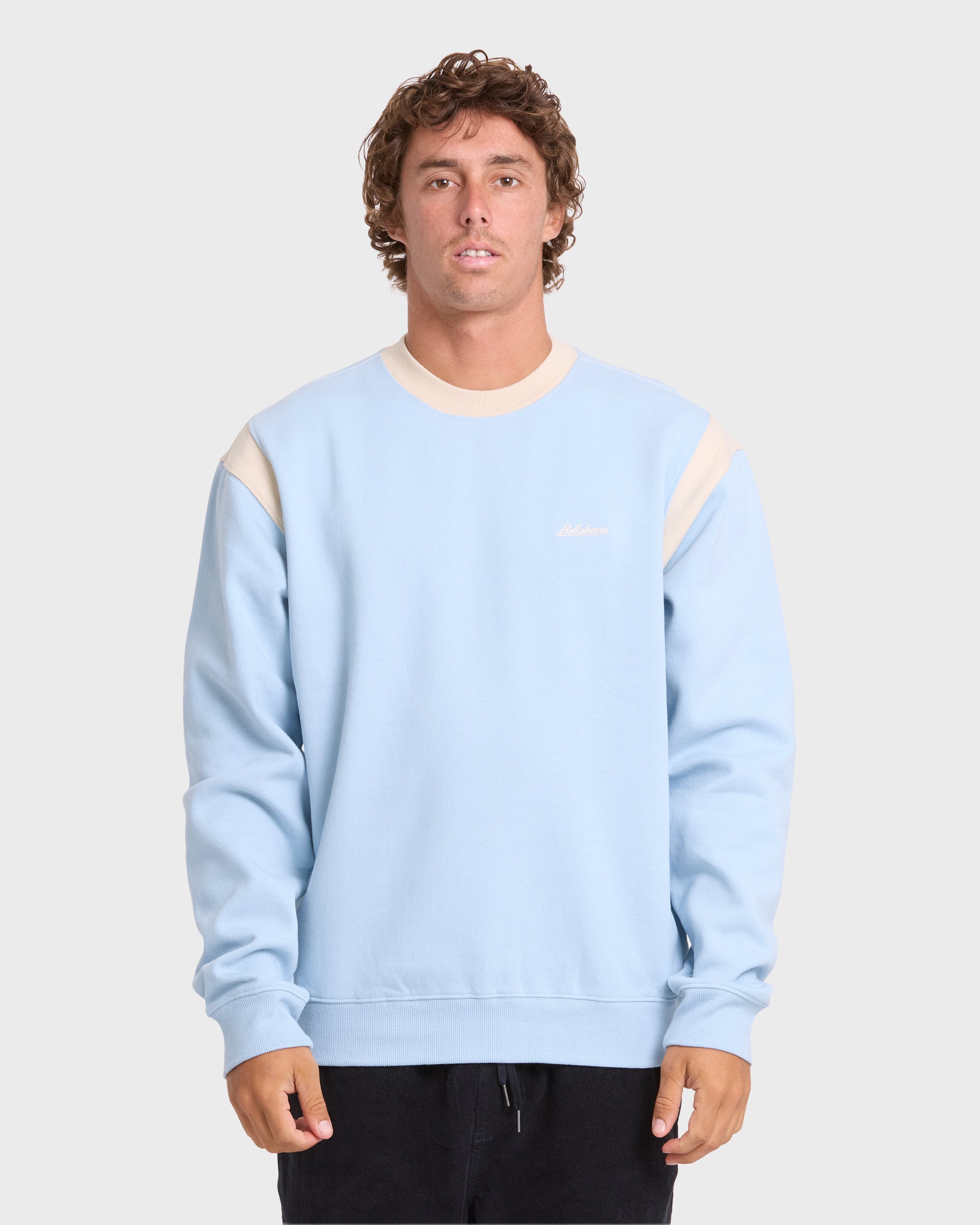 Highway Garage Crewneck Sweatshirt - Blue Smoke